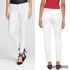Mid-Rise jegging pants bright white